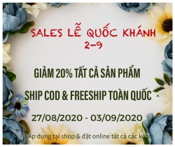 KHUYẾN MÃI MỪNG QUỐC KHÁNH 02/09/2020