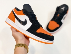 GIÀY JORDAN 1 LOW NAM NỮ CAO CẤP (ĐEN CAM)