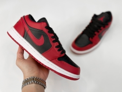 GIÀY JORDAN 1 LOW NAM CAO CẤP (ĐEN ĐỎ)