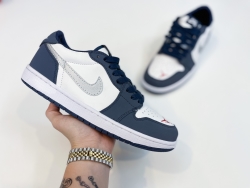 GIÀY JORDAN 1 LOW NAM NỮ CAO CẤP (TRẮNG XANH)